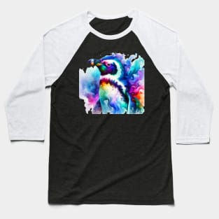 watercolor penguin Baseball T-Shirt